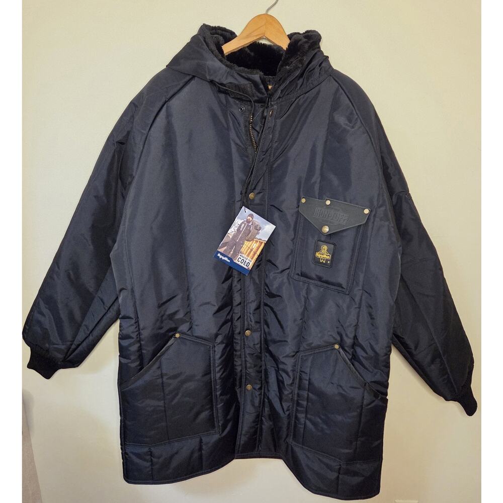 NWT RefrigiWear Iron-Tuff Ice Parka Men's 2XL Black Style 0360‎